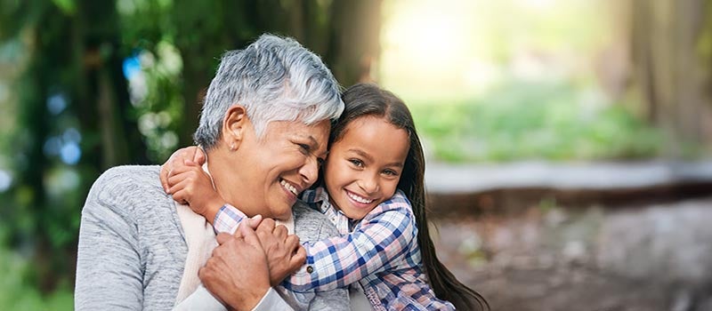 Grandmother with child