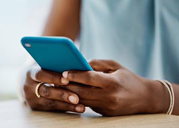 Woman on smartphone