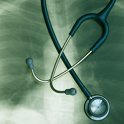 lungs and stethoscope