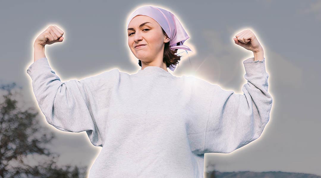 Woman with bandana