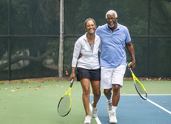 tennis couple