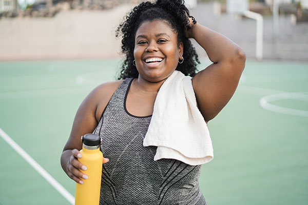 Woman exercising