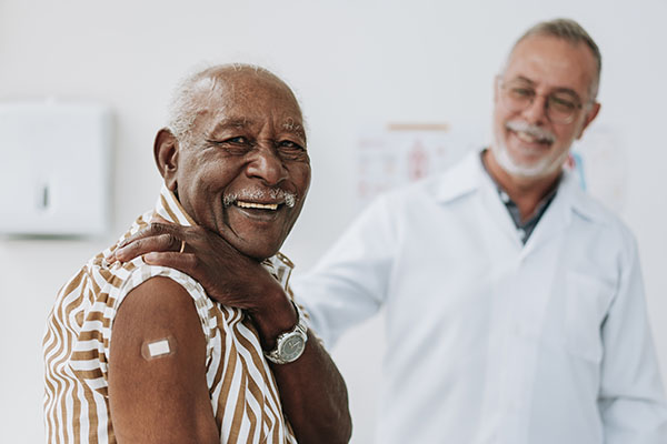 Patient vaccinated