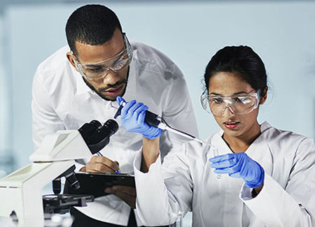 Employees in lab