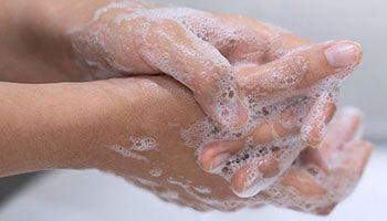 Washing hands