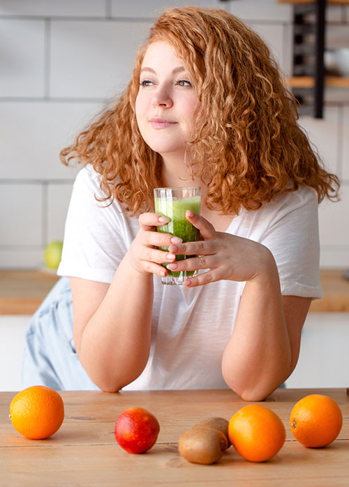 woman drinking