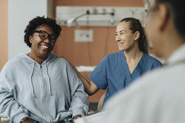 Smiling patient